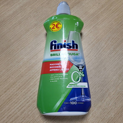 306996 - Finish Shpëlajës për lavastovilje, 500 ml, 0% për enë të thata dhe me shkëlqim