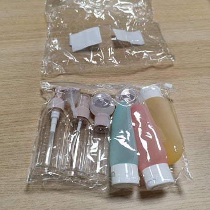 290392 - CAREHABI - Set shishesh udhëtimi me 11 pjesë, shishe 30/50/60/80ml, aksesorë kozmetikë për udhëtim