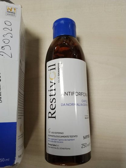 290320 - RestivOil - Shampo Anti-Dandruff për Flokë Normalë deri në të Yndyrë - 250 ml - Me Vaj