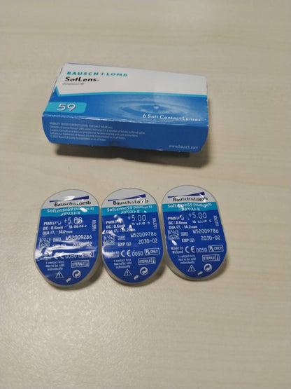 303656 - SofLens 59 Lente Kontakti Korrektuese Mujore 6 Lente, +5.00 D