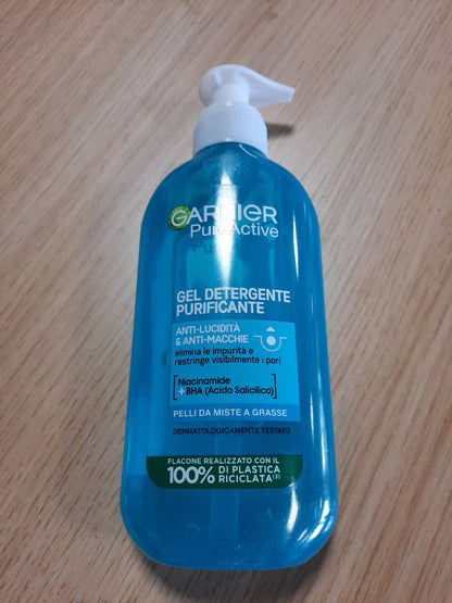 302622 - GARNIER Xhel Pastrues Pure Active Purifying për Lëkurë të Vajosur ose me Njolla, 200 ml