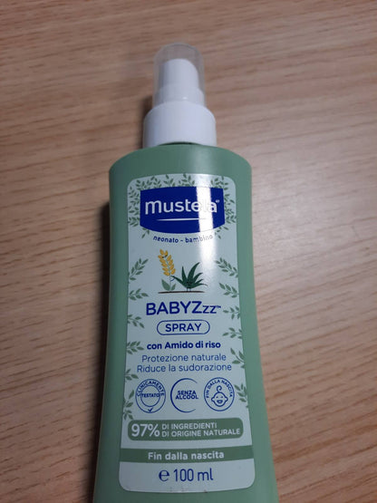 306735 - MUSTELA BABYZzz Talk Spray, për Trupin, të Porsalindurit, Fëmijët, E Gjithë Familja, Mbrojtje Natyrale nga Mushkonjat, Rregullon Djersitjen dhe Erën e Trupit, I Sigurt që nga Lindja, 100ml