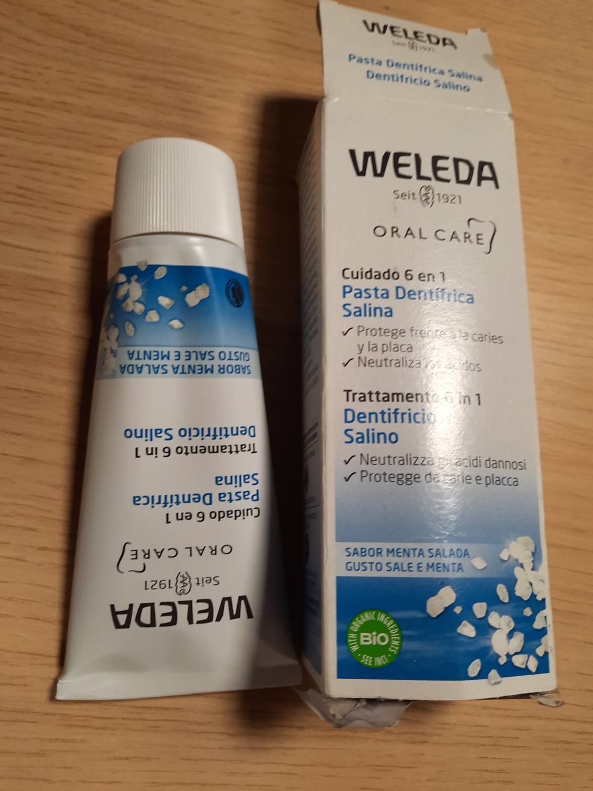 322091 - WELEDA Pastë dhëmbësh me kripë 75ml - Kripë deti pa fluor 6-në-1