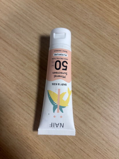 302548 - NAÏF KREM MBROJTËS NGA DIELLI, SPF 50, 30ml, për foshnje dhe fëmijë, Pa mikroplastikë, Rezistent ndaj ujit