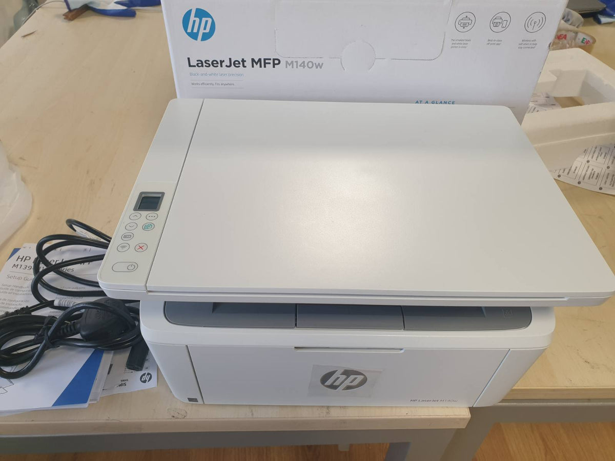 305073 - HP LaserJet M140w 7MD72F, Printer Shumëfunksional Laser A4, Monokrom, Printim Manual Dupleks Bardhë e Zi, 20 faqe/min, Wi-Fi, Smart, Bardhë