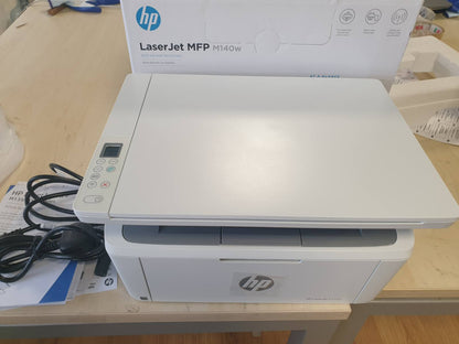 305073 - HP LaserJet M140w 7MD72F, Printer Shumëfunksional Laser A4, Monokrom, Printim Manual Dupleks Bardhë e Zi, 20 faqe/min, Wi-Fi, Smart, Bardhë