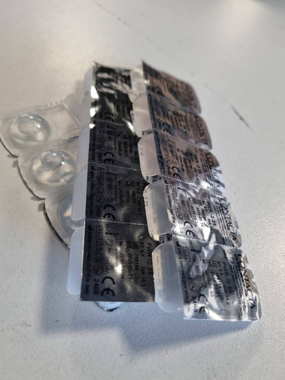 336796 - YAL Contacta, Lente Ditore 15, Lente Kontakti Ditore për Miopi, Dioptri -2.25, Pako me 14 Lente të Përdorshme, me Acid Hialuronik