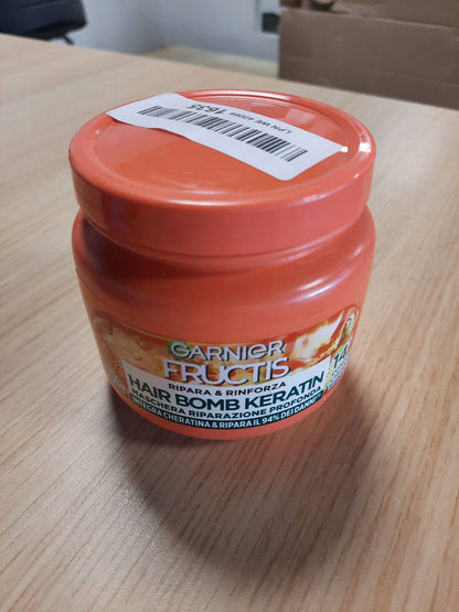 302642 - GARNIER FRUCTIS Mask për Flokë të Dëmtuar, 320 ml, Me Vaj Marula dhe Keratinë, Riparim i Thellë
