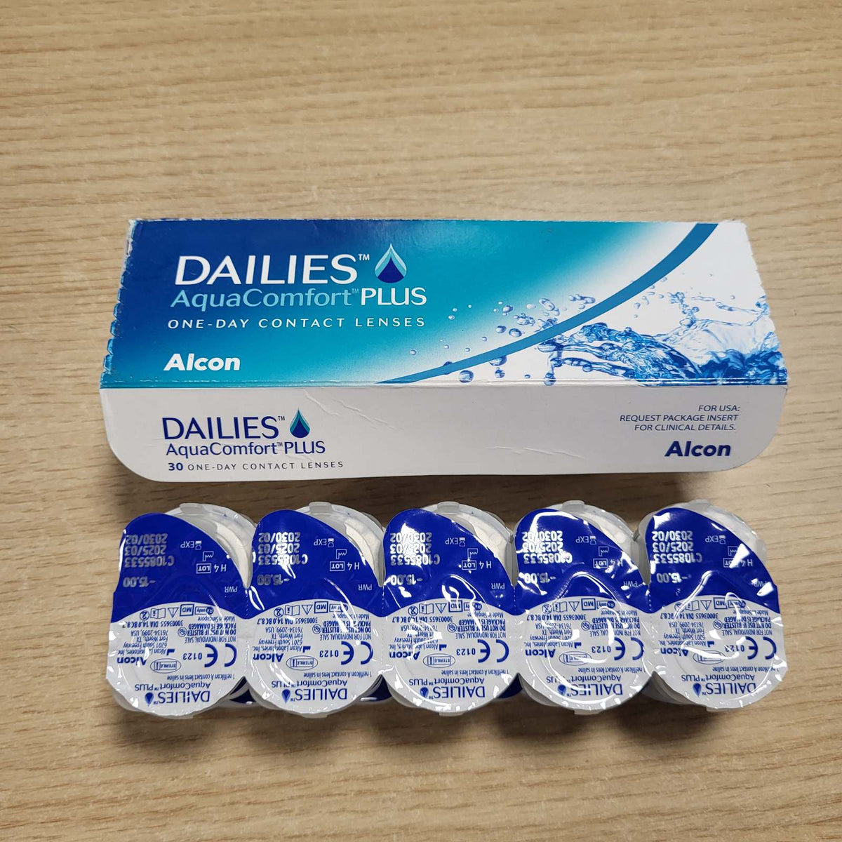 306443 - DAILIES Lente kontakti ditore AquaComfort Plus | 30 copë | +01.25 dpt