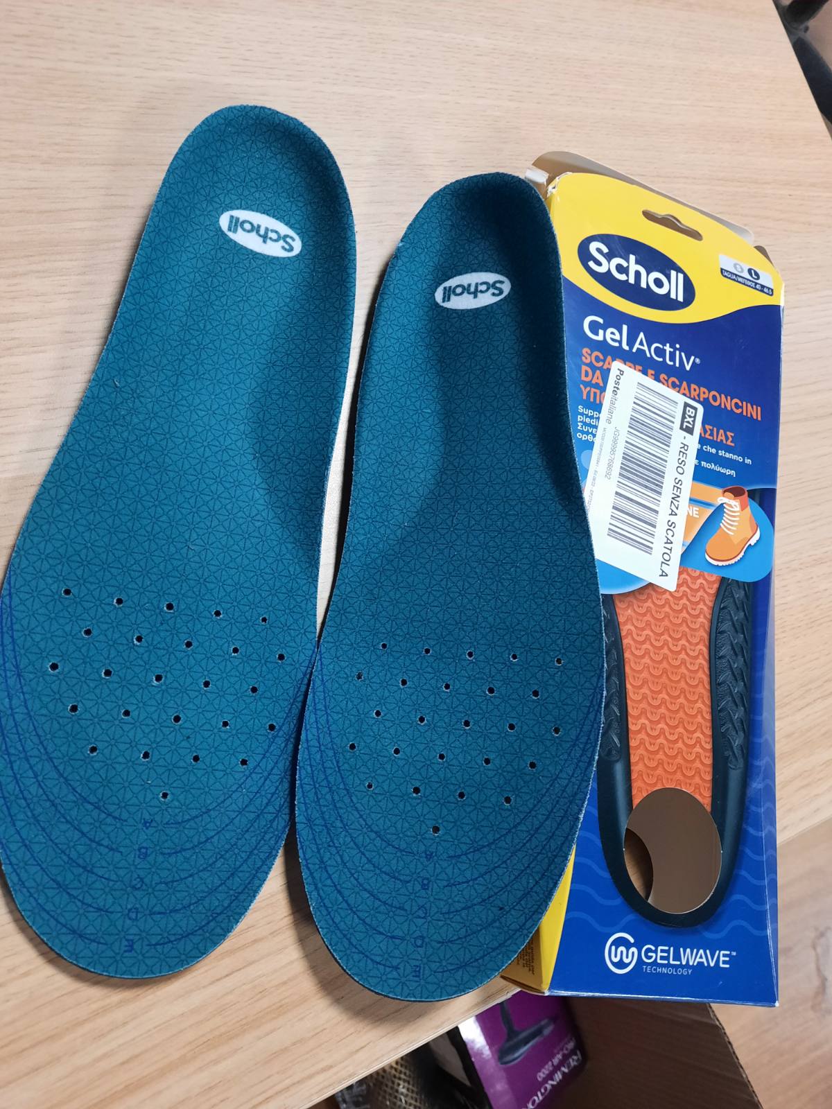 290152 - DR. SCHOLL Sholla të brendshme GelActiv për këpucë pune dhe çizme, Teknologji GelWave, Madhësitë 40-46.5