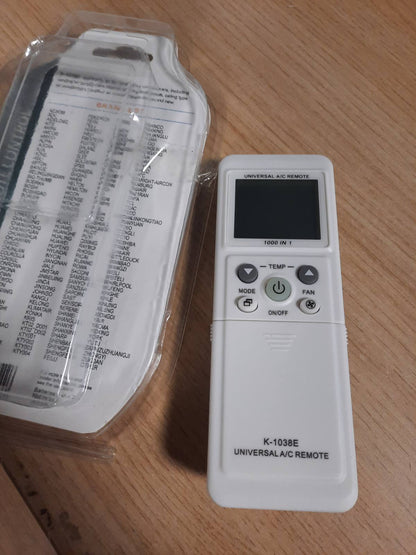 309143 - KOHË ZBRITJESH, KONDISIONER SHUMËFUNKSIONAL ME TELEKOMANDË UNIVERSALE, I PAJTUESHËM ME MBI 1000 MODELE, TELEKOMANDË UNIVERSALE PËR KONDISIONER ME EKRAN LCD, I LEHTË PËR T’U PROGRAMUAR