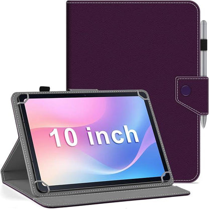 311964 - DETUOSI – Këllëf universal për tablet 10.1 inç, me mbajtëse për laps digjital, ngjyrë vjollcë.