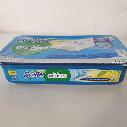336064 - SWIFFER Pastrues dyshemesh të lagura, i përshtatshëm për të gjitha dyshemetë, 24 lecka të lagura