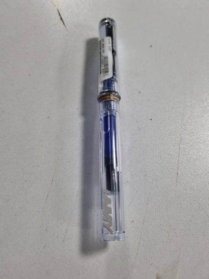 309033 - LAMY safari vista Stilograf me dorezë ergonomike, majë çeliku F, fishek blu T 10 i përfshirë, për dorën e djathtë