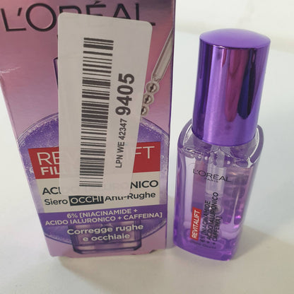 336260 - L'ORÉAL PARIS, Serum kundër rrudhave për konturin e syve, 20 ml, me acid hialuronik dhe niacinamidë