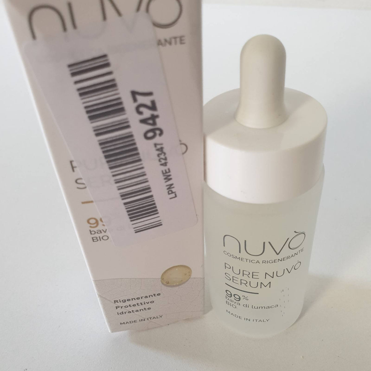 336612 - NUVÒ - Serum për fytyrën me 99% të pastër jalgu kërmilli, hidratues dhe rigjenerues, 30 ml