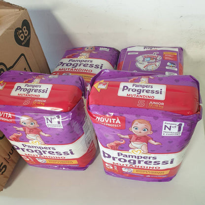 335958 - PAMPERS Progressi Mut Junior, Madhësia 5 (12-18 kg), 68 pelena për foshnje