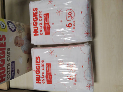 336084 - HUGGIES EXTRA CARE - 60 pelena, Madhësia 6 (15-25 kg)