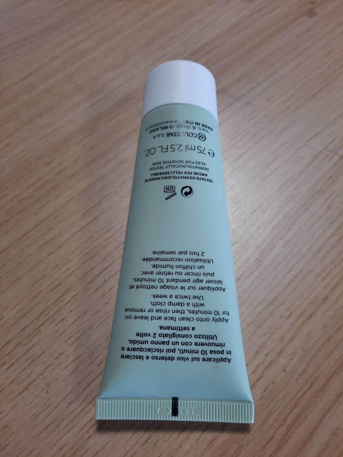 336303 - COLLISTAR Maska për fytyrën me argjilë Pure Actives me acid salicilik, 75 ml