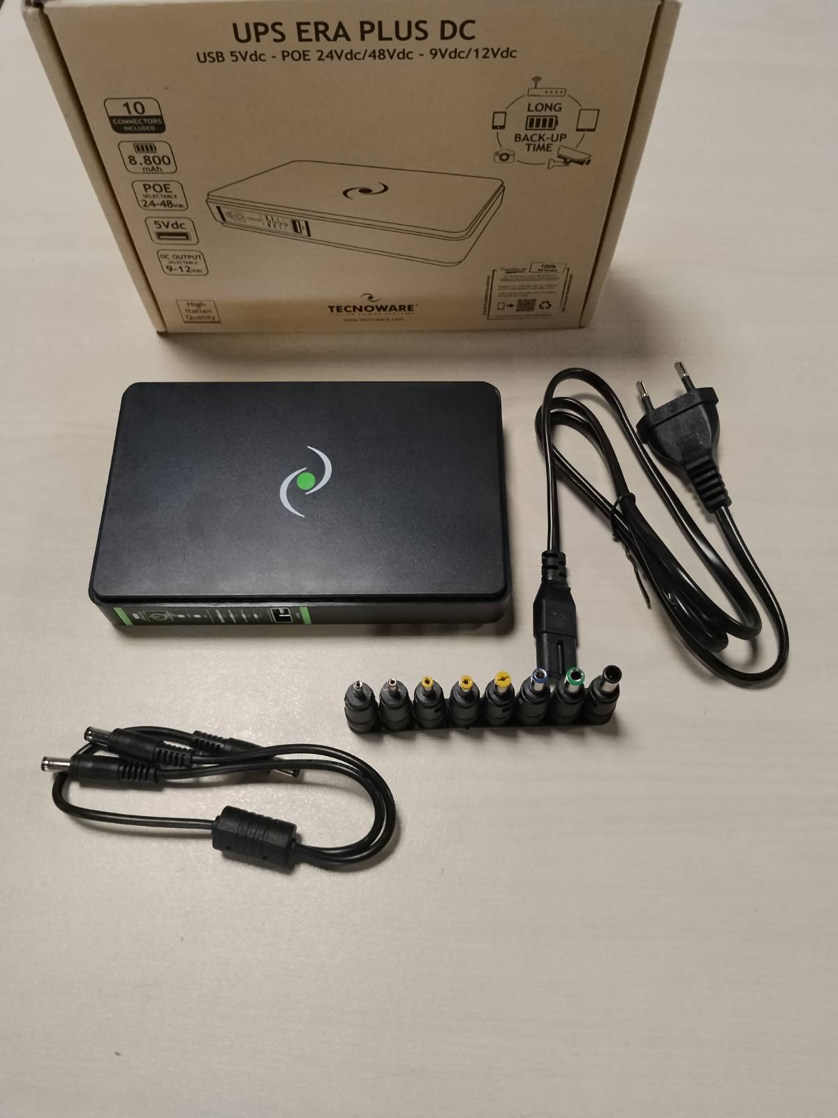 305225 - UPS ERA PLUS DC, Bankë energjie 8800mAh, POE 24VDC/48VDC, Mbrojtje kundër mbingarkesës dhe ndërprerjes së energjisë deri në 240 minuta