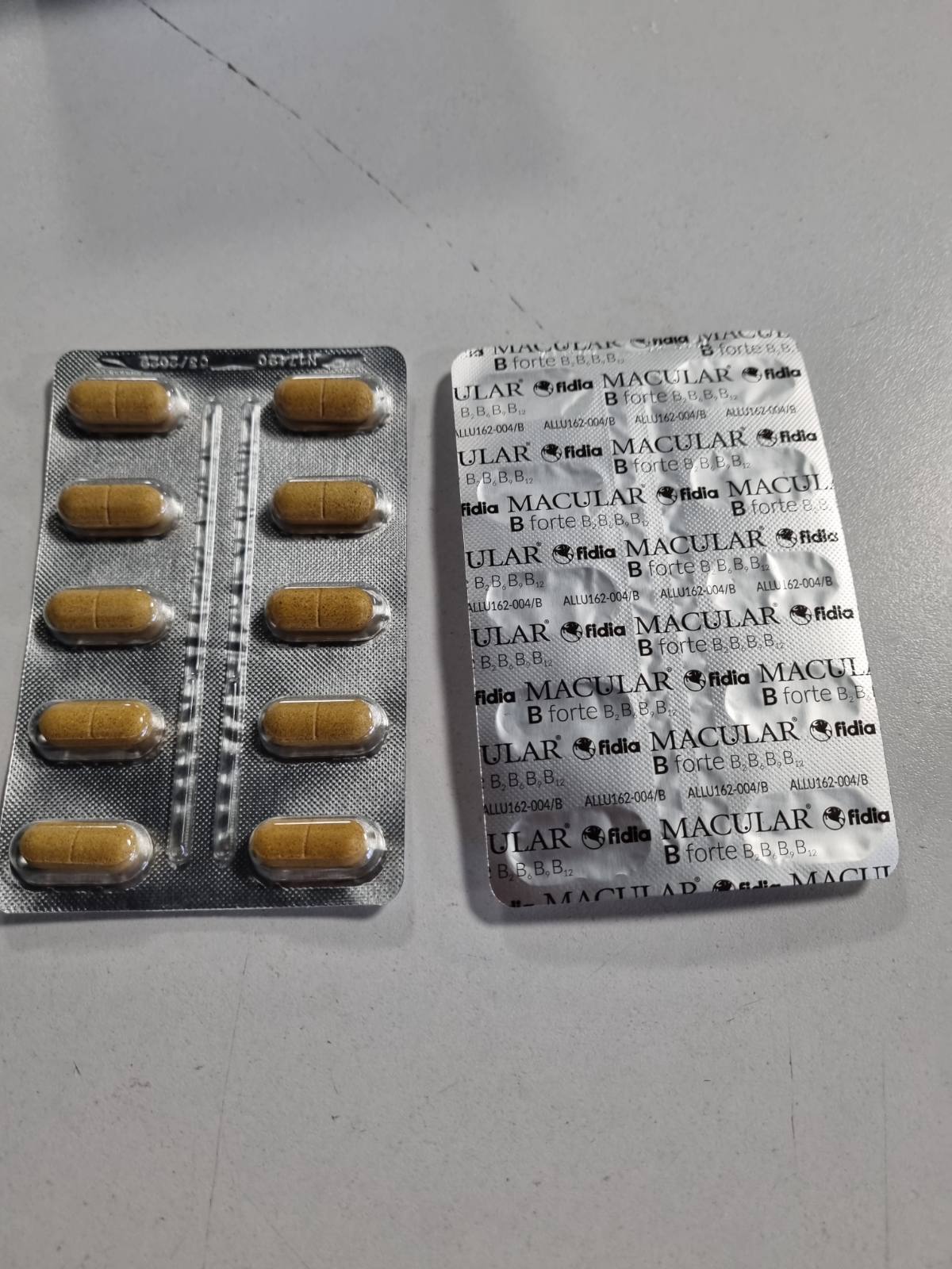 311616 - FIDIA FARMACEUTICI - MACULAR B FORTE, 20 tableta shtesë ushqimore me vitaminë B2, B6, B9, B12, vitaminë E, zink, bakër, selen, luteinë, zeaksantinë, acid folik dhe xhinko biloba