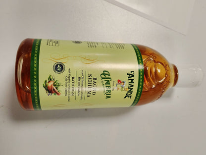 311763 - L'AMANDE Xhel Dushi për Burra dhe Gra me Vajra Esencialë Aromatikë Organikë nga Umbria, 500 ml, xhel dushi pastrues dhe hidratues për trupin, xhel dushi delikat dhe natyral me pH dermatologjik