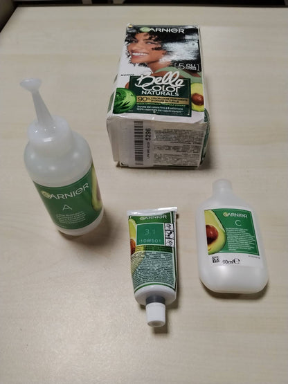 312464 - GARNIER - Ngjyrë e përhershme flokësh Belle Color Naturals, kafe e errët hiri 3.1, pa amoniak, 90% origjinë natyrale, deri në 8 javë