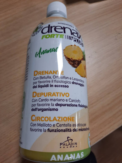 312136 - DRENAX FORTE PLUS AAS 750 ml – Shtesë Uji dhe Detoksifikimi – Me Thupër, Orthosiphon, Lespedeza, Gjembaç Qumështi dhe Angjinare – Pa Sheqerna të Shtuara