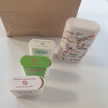311451 - CATH KIDSTON Kit Fillestar Deodorant Natyral i Rimbushshëm pa Aluminum Wild – Kuti me Mbushje Grejpfrut Rozë dhe Limon, Kokos dhe Vanilje, Pambuk të Freskët dhe Kripë Deti – Mbrojtje 24-orëshe