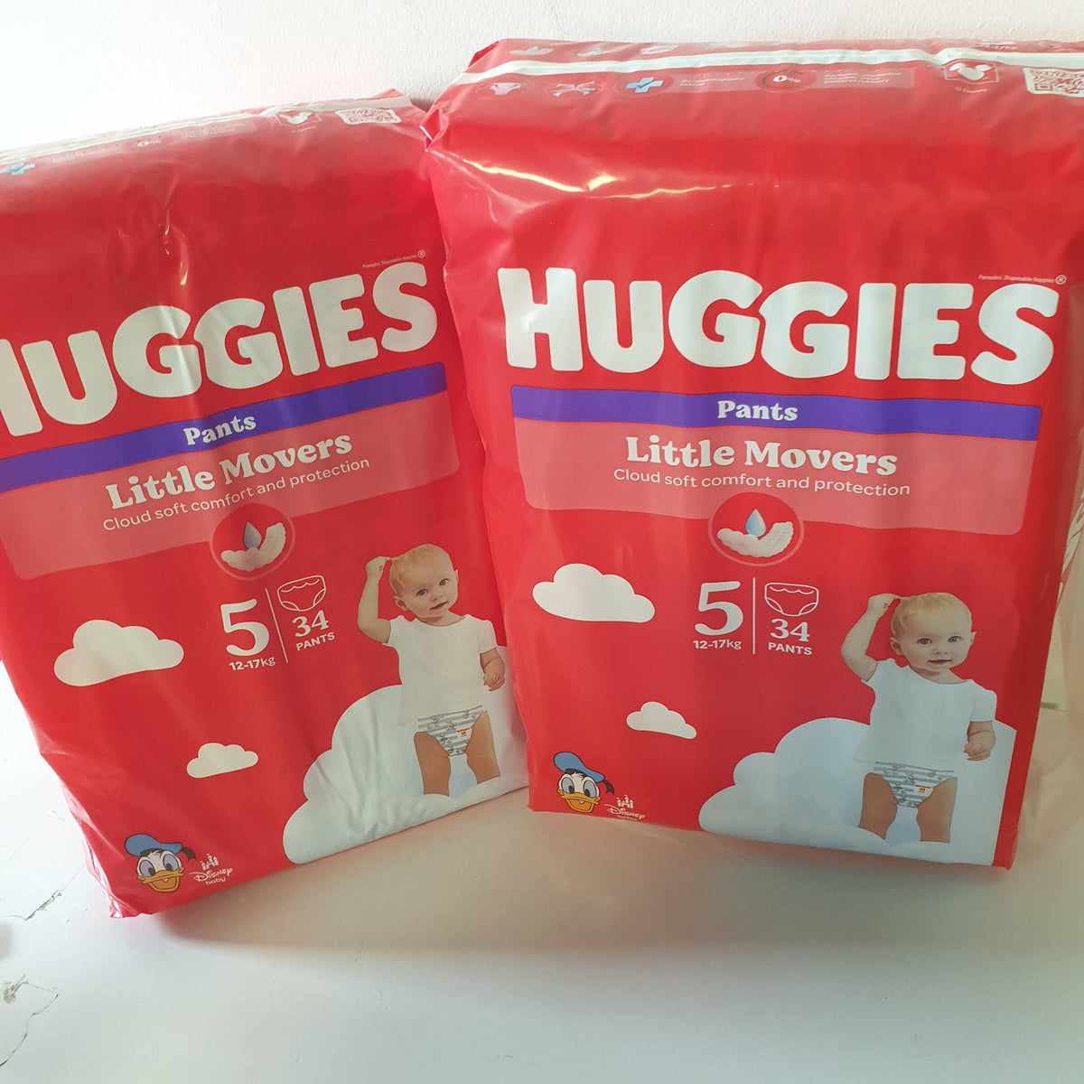 311300 - HUGGIES Mbathje Little Movers, 68 Pelena, Madhësia 5, 12-17 kg