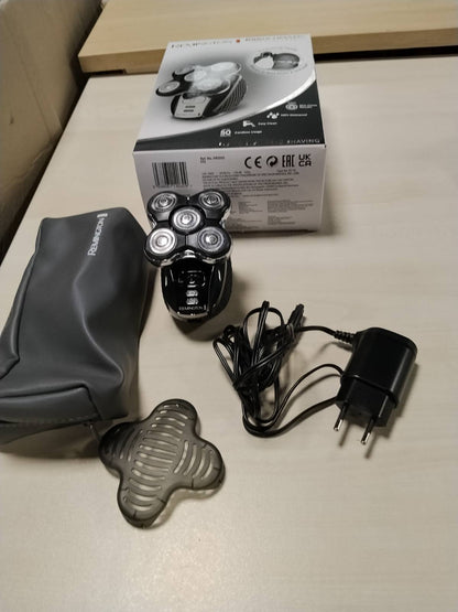 335901 - REMINGTON Briskë për Meshkuj me Kokë Tullace - Teh fleksibël me dy pista, 5 koka rroje, Makinë prerëse RX5 XR1501