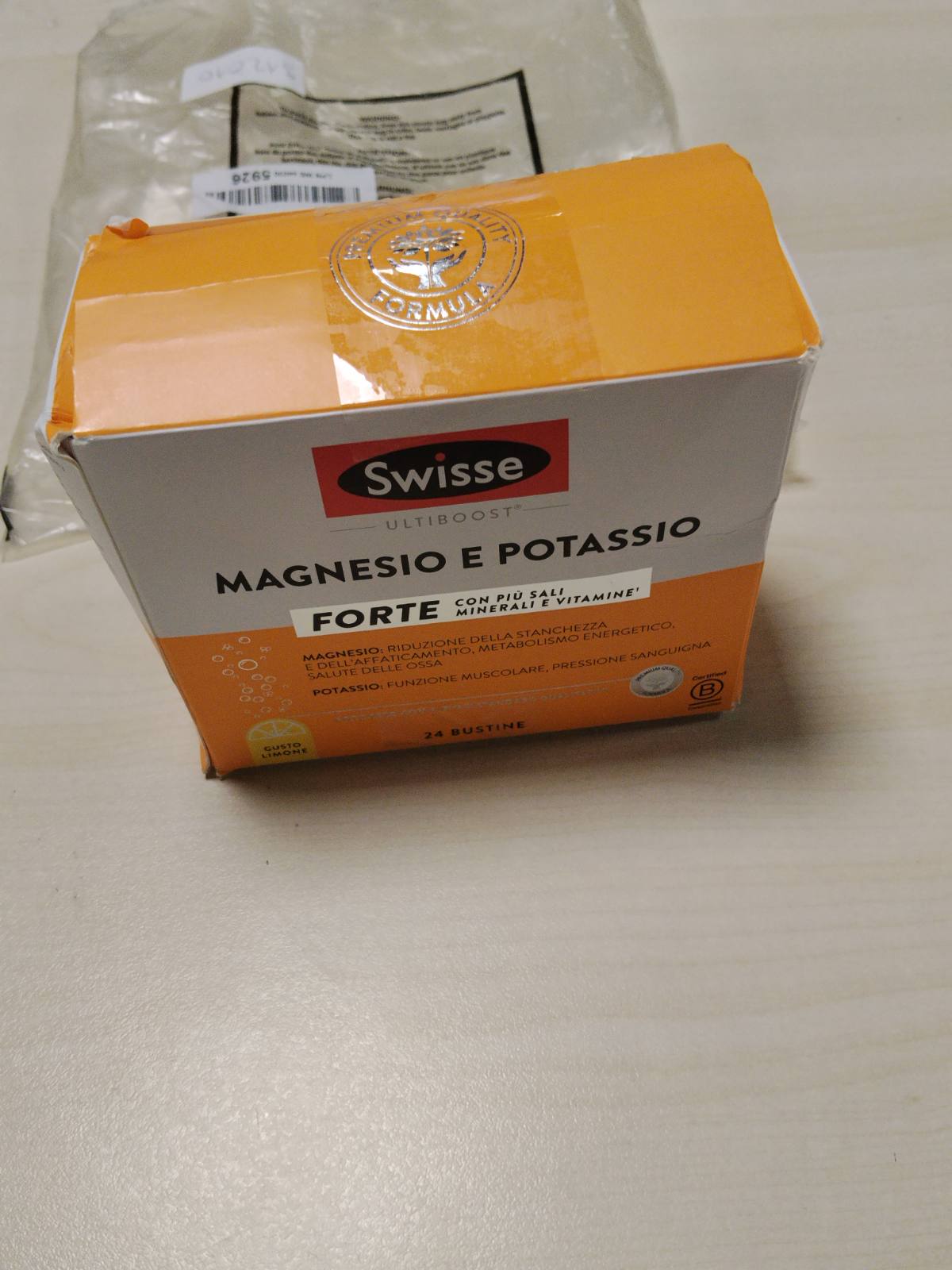 312010 - SWISSE - Magnezium dhe Kalium FORTE, Shtesë Pluhur Kaliumi dhe Magnezi për Burra dhe Gra, 24 Qese me Shije Limoni, Shtesa për Lodhje dhe Rimëkëmbje Muskujsh