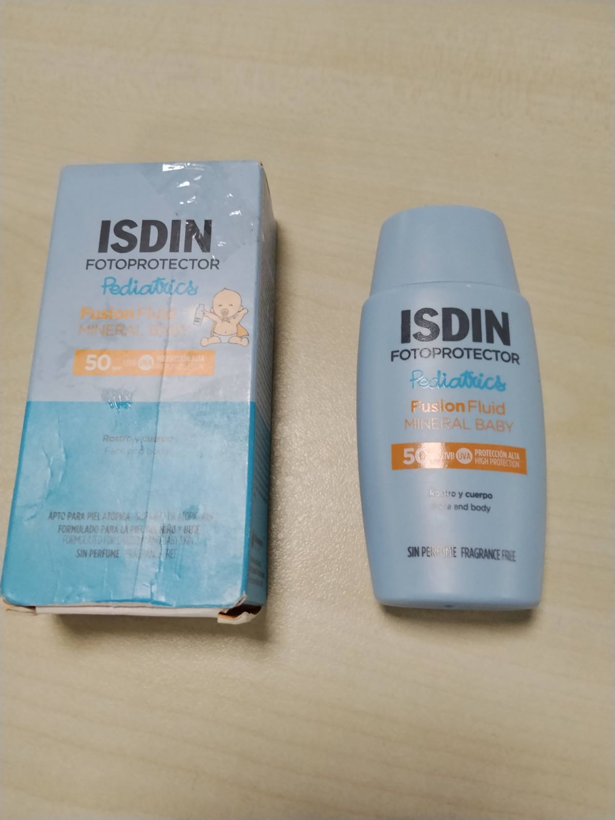 311591 - ISDIN Fotoprotección Fusion Fluid Mineral Baby Pediatrics, SPF50, 50ml, krem kundër diellit pa filtra kimikë, 100% mineral