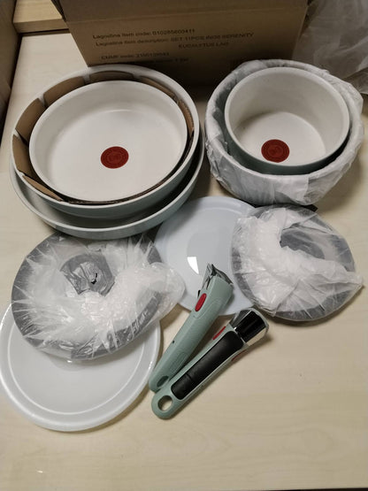 336071 - Tefal - Set enësh gatimi Ingenio Serenity me doreza - 11 pjesë