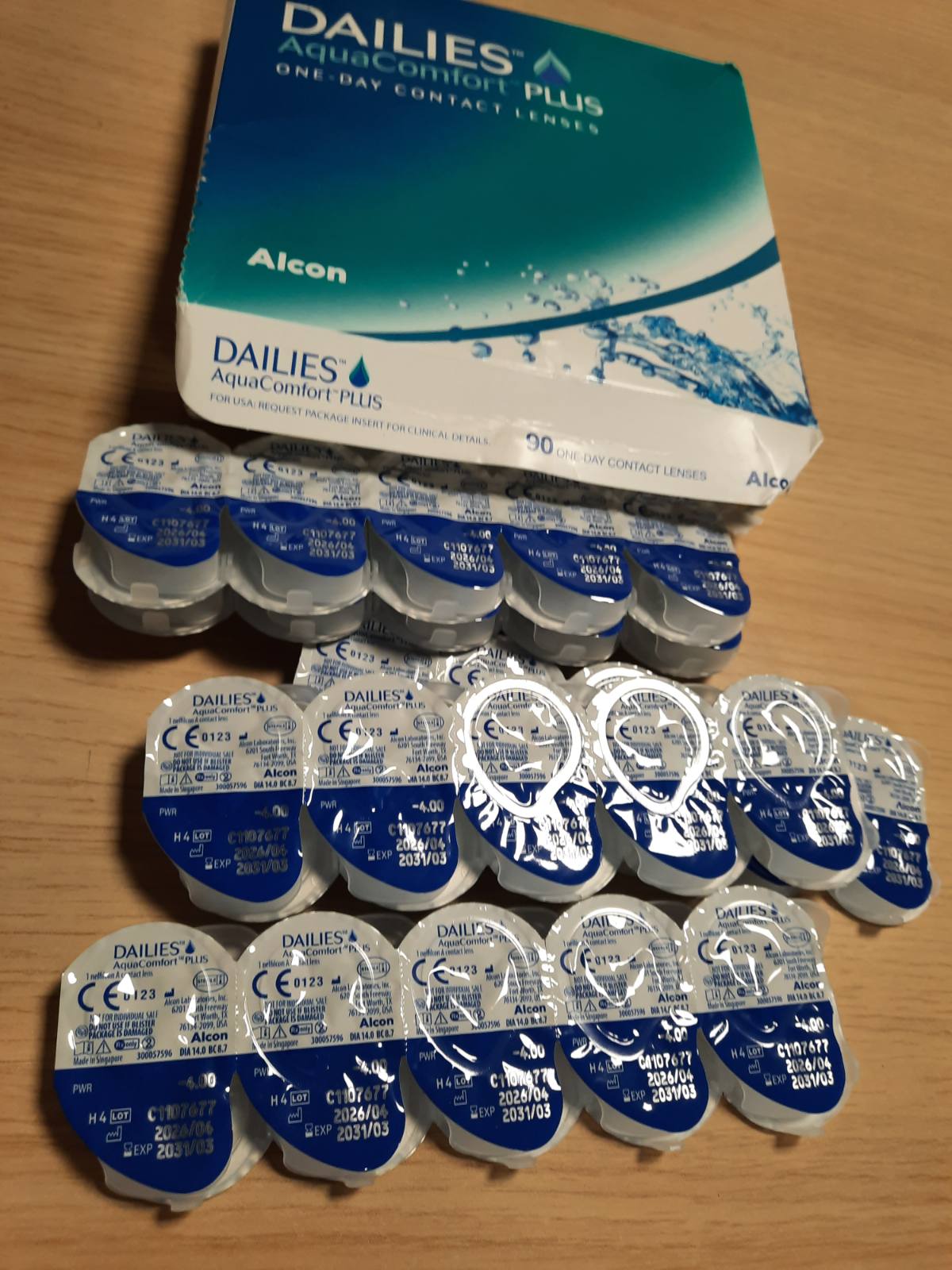 311134 - DAILIES Lente kontakti ditore AquaComfort Plus | 90 copë | -04.00 ditë pas dite