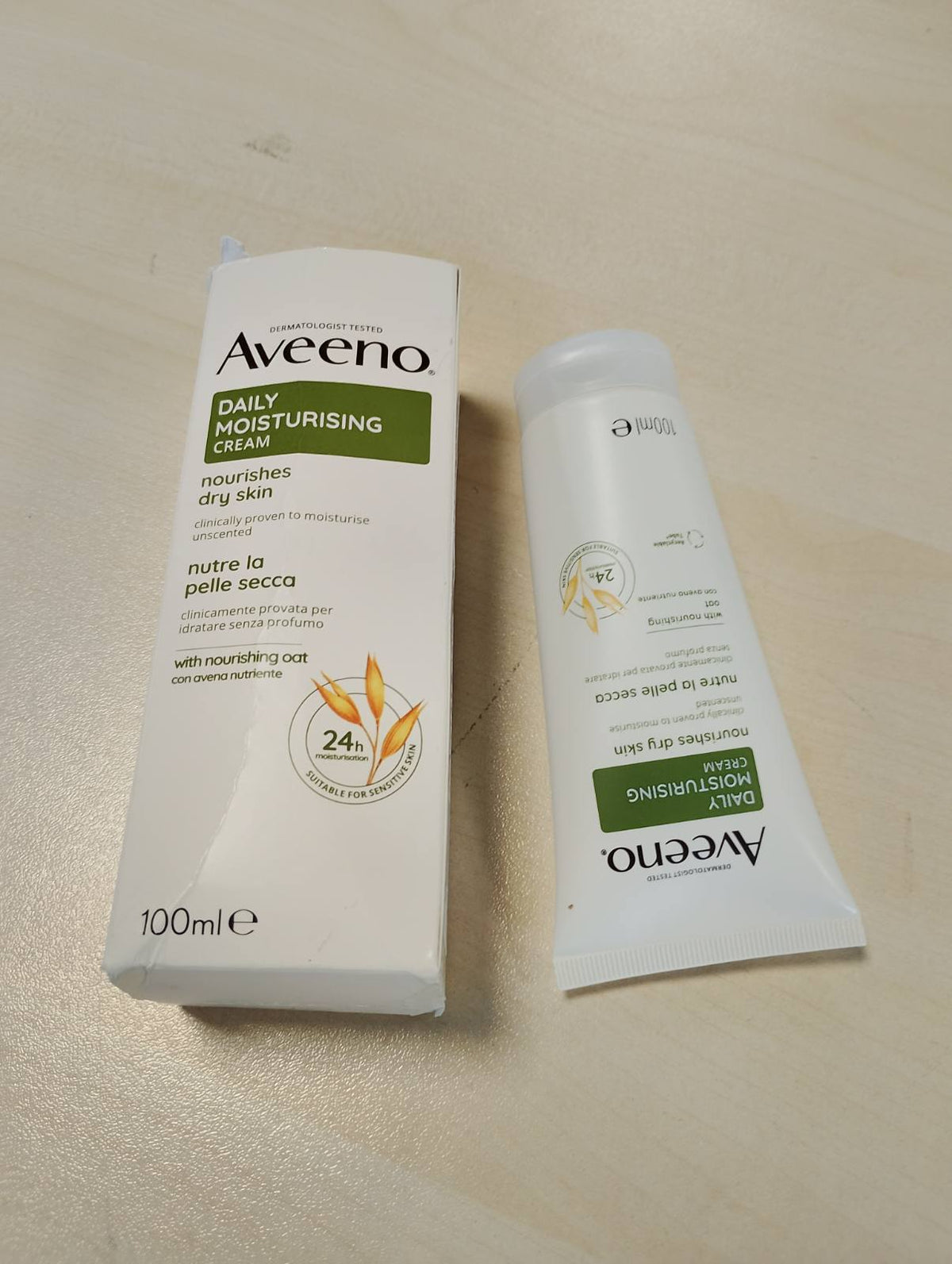 336878 - AVEENO Krem hidratues ditor, 100 ml, hidratim 48-orësh
