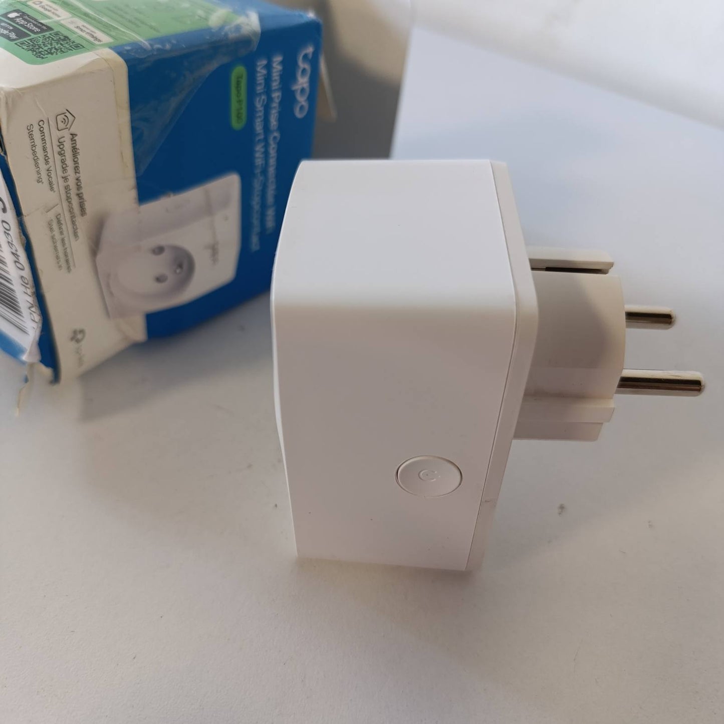 274313 - TAPO Prizë inteligjente WiFi, e pajtueshme me Alexa dhe Google Home, 10A Tipi E, Kontrolloni ngrohësin, aparatin e kafesë, llambën nga distanca, Nuk kërkohet qendër, Tapo P100(FR) 1 Pako