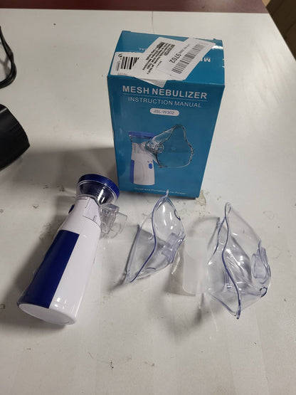 272273 - NEBULIZATOR PORTATIV I HESHTUR PËR TË RRIJTUR DHE FËMIJË, DIZAJN KOMPAT, FURNIZIM ME DY USB/BATERI
