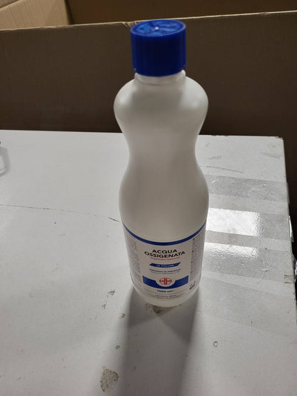 272486 - AIESI® Dezinfektant Hidrogjen Peroksid FU, 1000 ml, me kapak të sigurt për fëmijë, Prodhuar në Itali