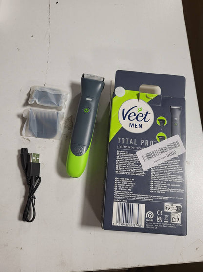 271295 - VEET Makinë prerëse intime TOTAL PRO, brisk elektrik për trupin dhe zonat intime, 1 kokë për zonën intime dhe trupin, 2 krehëra udhëzues, Shkurtim preciz, pa tel