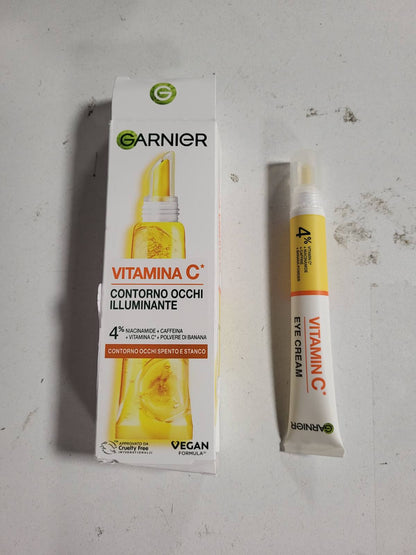 272375 - GARNIER Krem për konturin e syve SkinActive Illumite, Vitaminë C, 15 ml, Kundër rrudhave, për një pamje më të freskët dhe më të pushuar