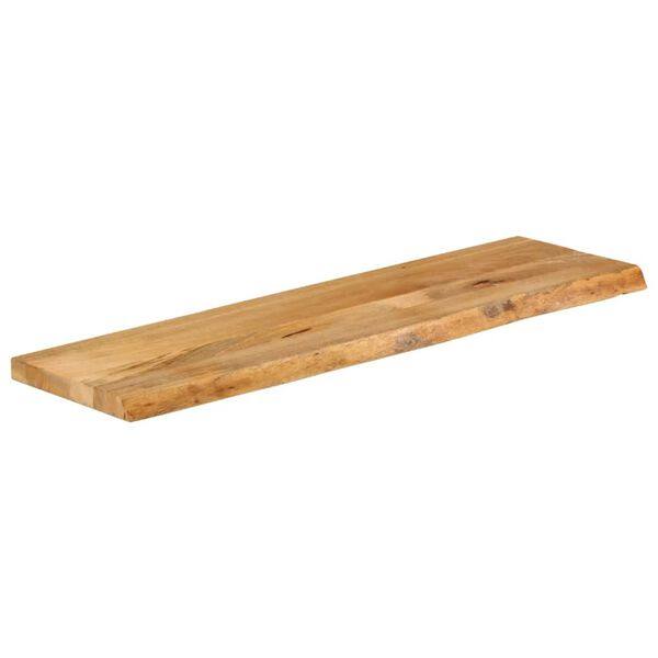 188830 - VIDAXL Sipërfaqe Tavoline 120x40x2,5 cm Dru i Fortë Mango me Skaje Live