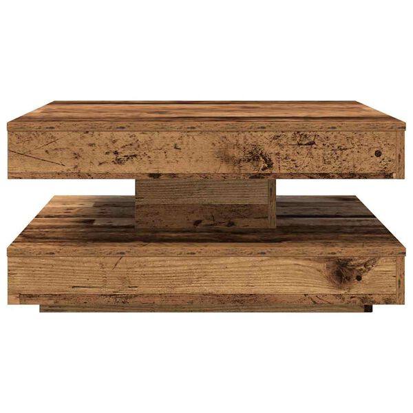 239309 - ryezë kafeje, ngjyrë Smoked Oak, 90 Ã— 90 Ã— 34.5 cm â€“ tryezë kafeje, tavolinë për divan, tavolinë anësore, tavolinë për dhomë ndenjeje
