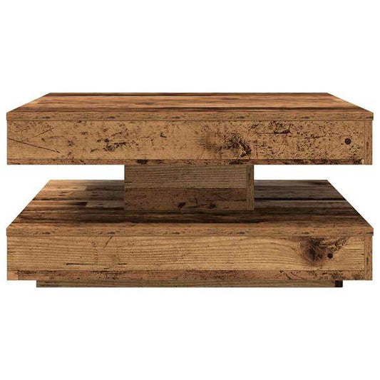 239309 - ryezë kafeje, ngjyrë Smoked Oak, 90 Ã— 90 Ã— 34.5 cm â€“ tryezë kafeje, tavolinë për divan, tavolinë anësore, tavolinë për dhomë ndenjeje