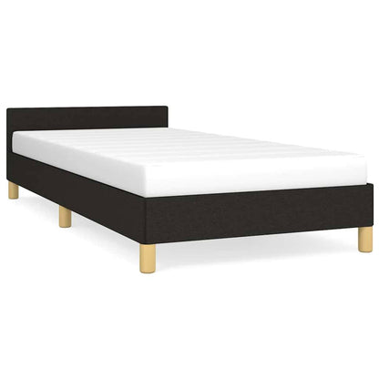 239345 - VIDAXL Kornizë Kreveti pa Dyshek, E Zezë, Dimensionet 90x190 cm, Material