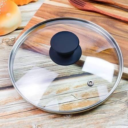 234579 HEVSTIL kapak universal për tenxhere, tiganë dhe tava, kapak xhami transparent 9 inç / 9.1 in me dorezë silikoni rezistente ndaj nxehtësisë