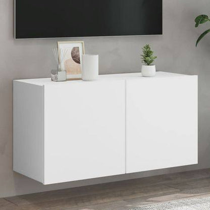 334435 - Dollap TV muri i bardhë 80x30x41 cm