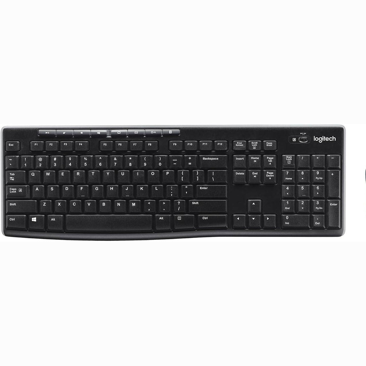 318530 - Kombo tastierë dhe maus me valë Logitech MK270 (përmasë e plotë) - E zezë