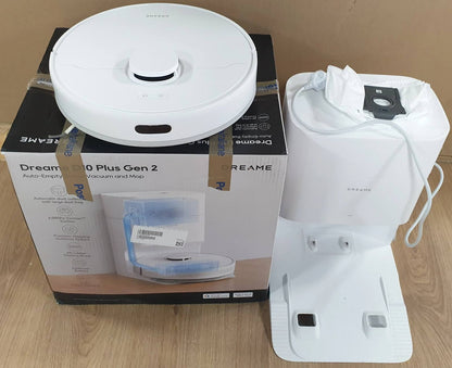 291257 - DREAME D10 Plus Gen 2 - Fshesë Robotike me Korrent, Zbrazje Automatike të Pluhurit, Navigim LiDAR për Zbulim Pengesash, Thithje 6000Pa për Qilima dhe Qime Kafshësh Shtëpiake, Jetëgjatësi Baterie 285 Minuta