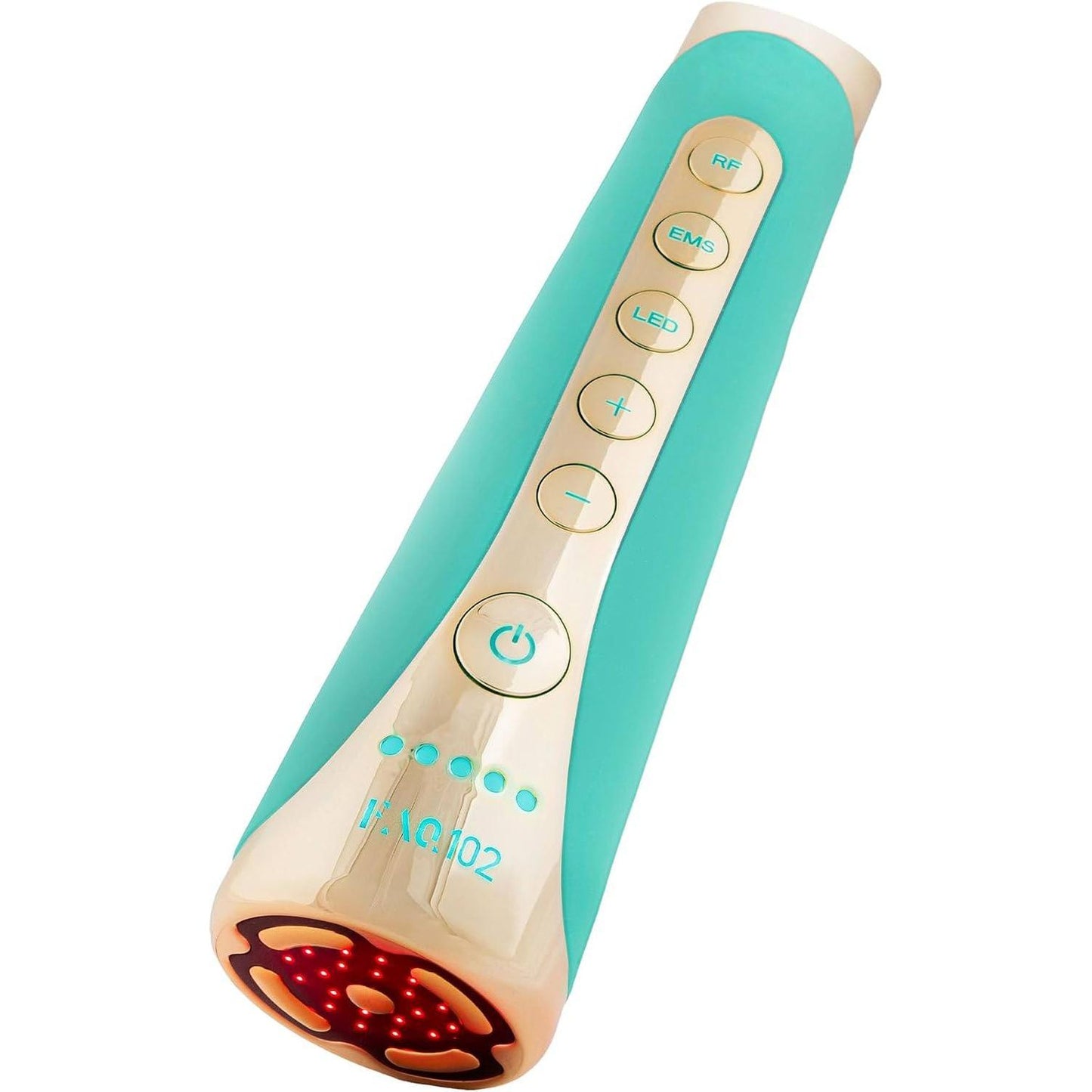 276010 - FAQ 102 EMS & RF Facial Device (Topaz) – Pajisje me Dritë të Kuqe LED & Masazh Sonik për Radiancë dhe Tonifikim të Lëkurës (App Connected)